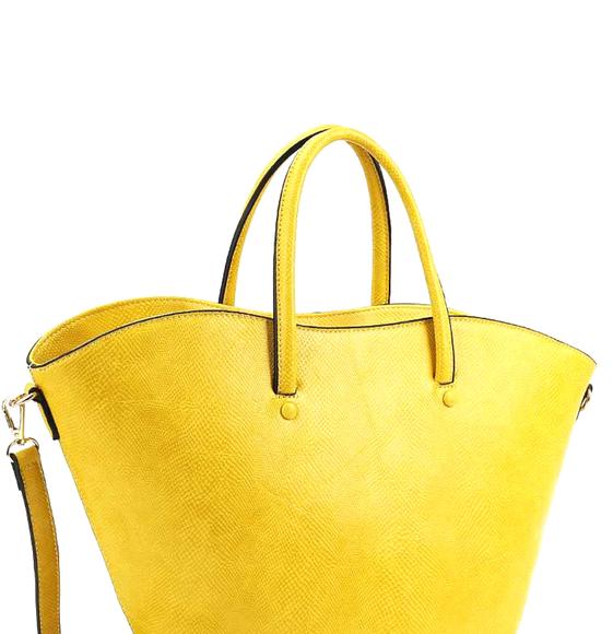 Chic Stylish Asymmetric Shopper With Long Strap - Picture 2 of 3